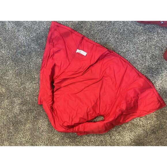 Zyia Active Alpine Vest Red Down Puffer Vest Quilted Logo Waist Women's Sz Large - Picture 3 of 5